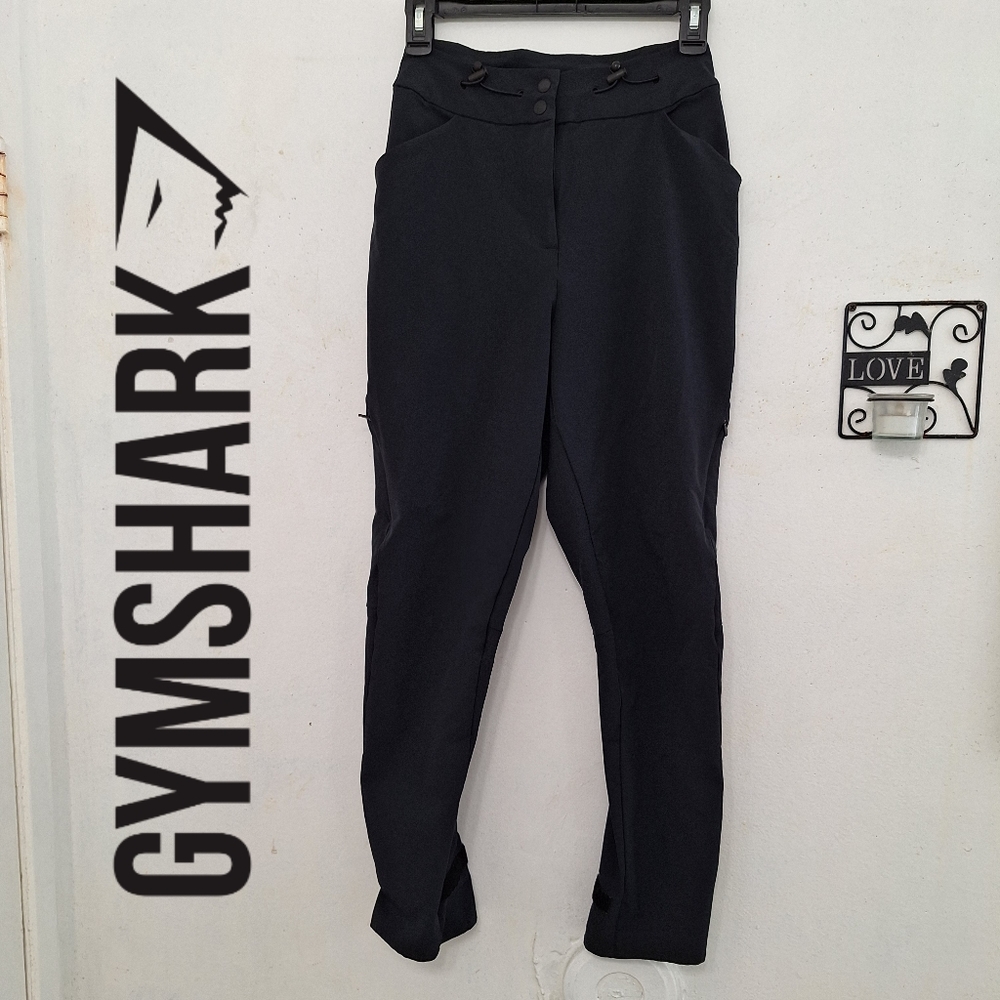 Gymshark Venture Joggers Black Cargo Pants Travel Hiking